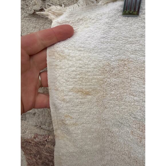 Vintage cannon yellow and gold rose bath towel - Picture 10 of 12